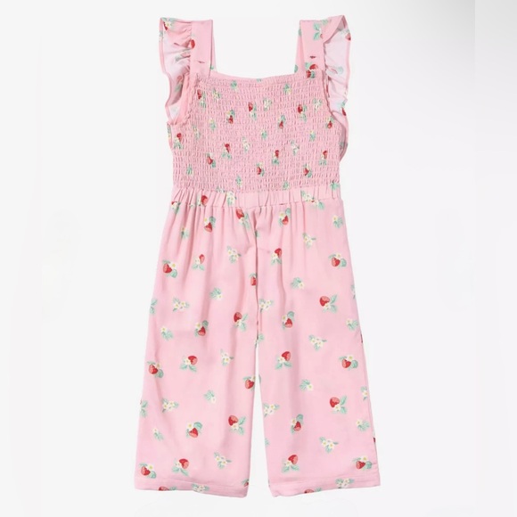 Sanrio Hello Kitty Girls Floral Ruffle Jumpsuit — BoxLunch Exclusive - Size 4T - Picture 2 of 13